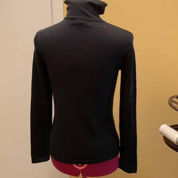 Brooks Brothers Classic Black Silk blend Turtleneck Sweater - Picture 7 of 11